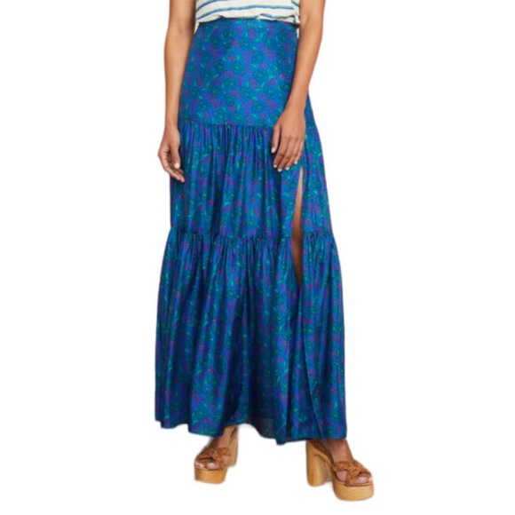 NWT Veronica Beard Serence Skirt in Cobalt Multi Size 2...